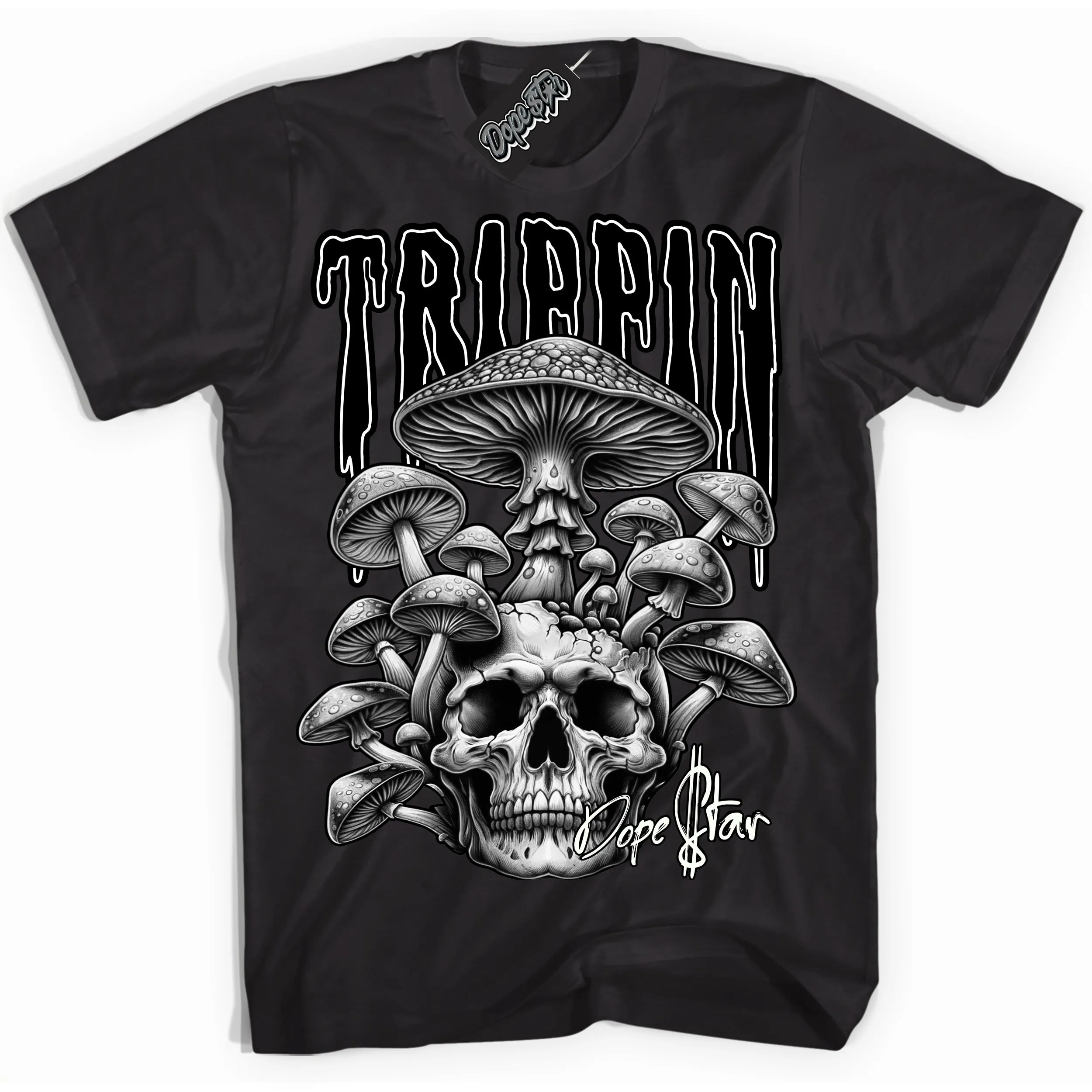 Black White 1s Sneaker Shirt Trippin Graphic
