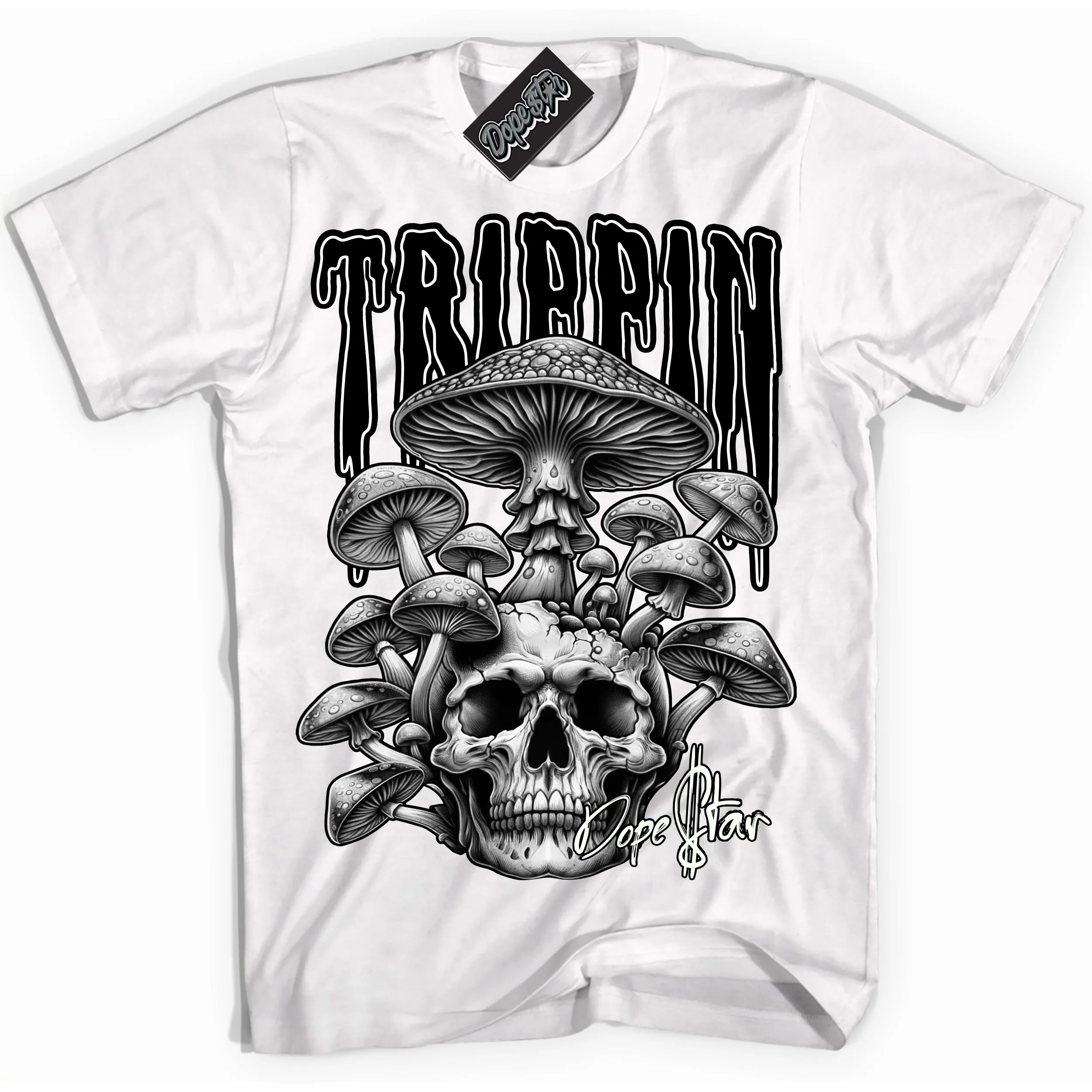 Black White 1s Sneaker Shirt Trippin Graphic
