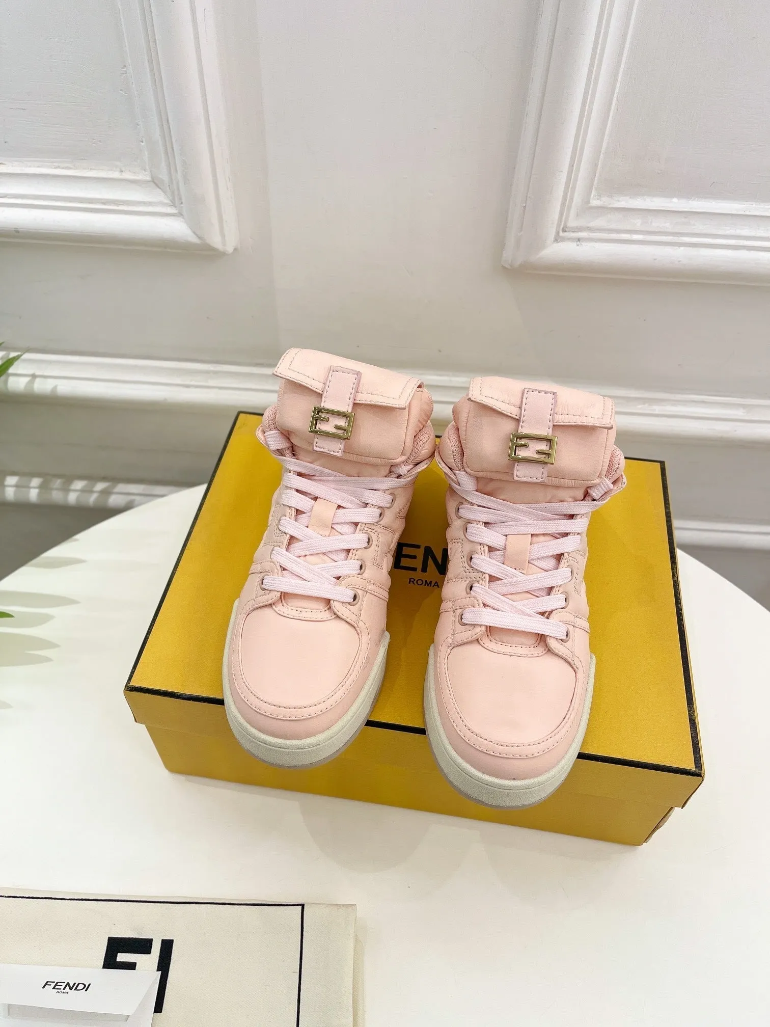 BOOTS SOCK LAMBSKIN LIGHT SNEAKER PINK FENDI FENDI On-budget IN Energy-saving LOGO