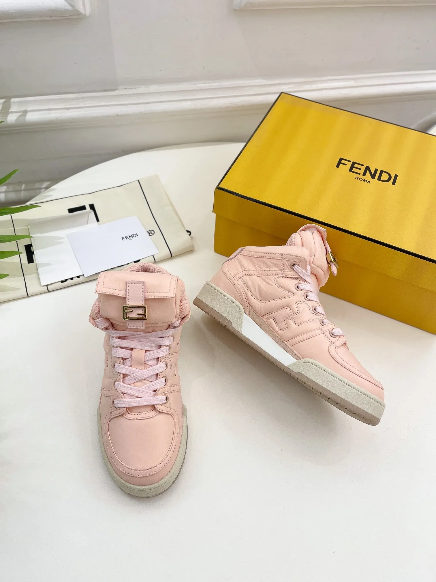 BOOTS SOCK LAMBSKIN LIGHT SNEAKER PINK FENDI FENDI On-budget IN Energy-saving LOGO