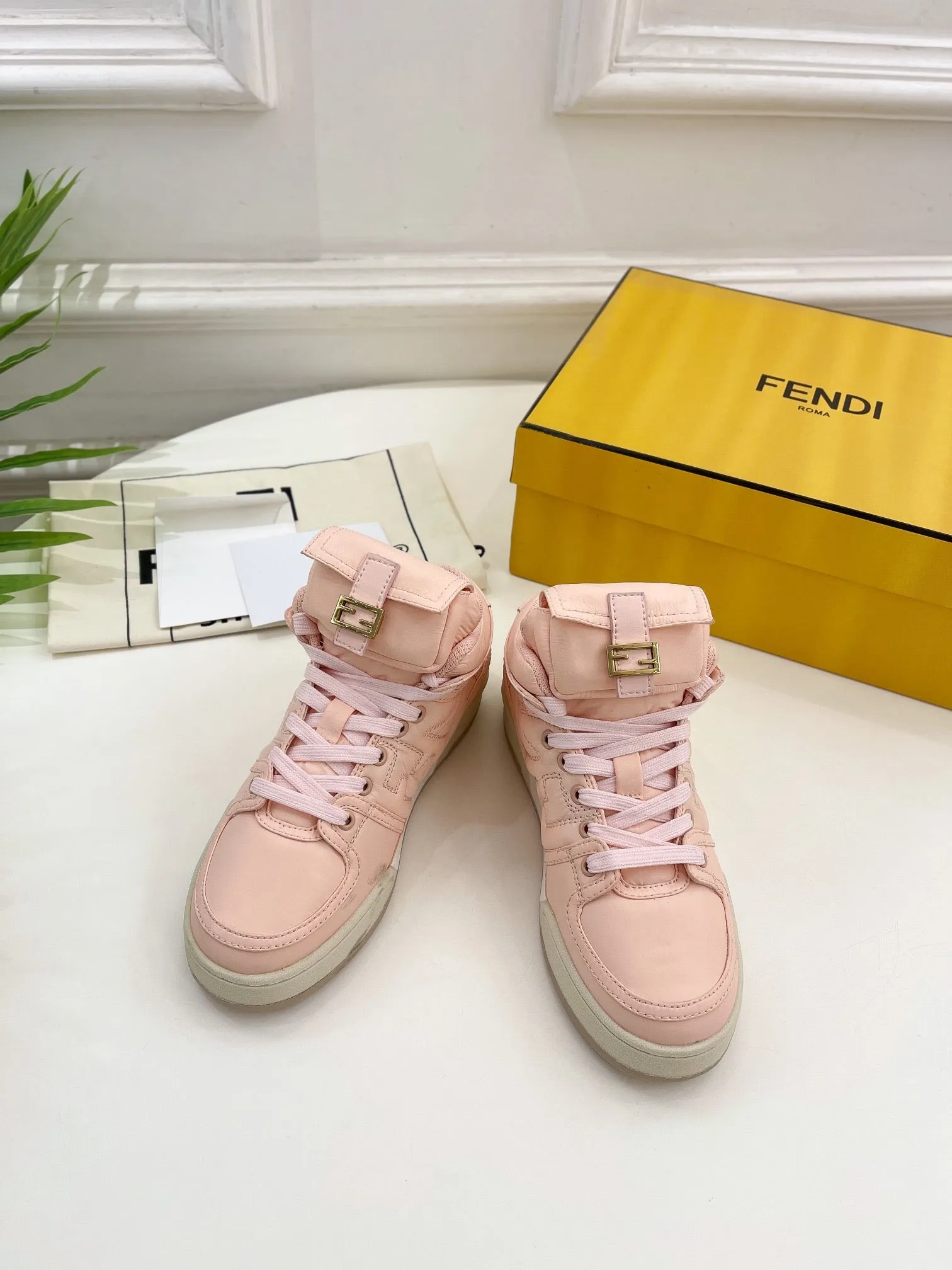 BOOTS SOCK LAMBSKIN LIGHT SNEAKER PINK FENDI FENDI On-budget IN Energy-saving LOGO