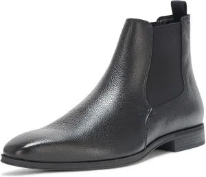 BOSS Men's Theon Leather Chelsea Boot