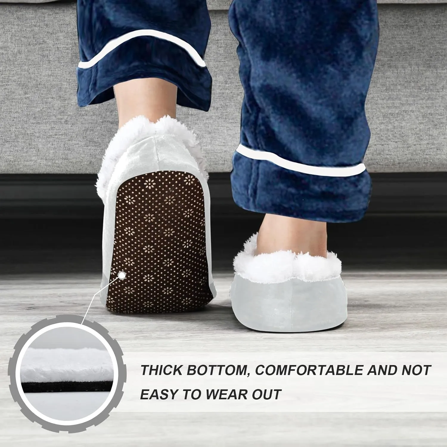 Boxer Dog Puppy Slippers for Kids Cute Dog Home House Fuzzy Slipper Indoor Soft Plush Fleece Non Slip Casual Shoes for Boys Girls, S