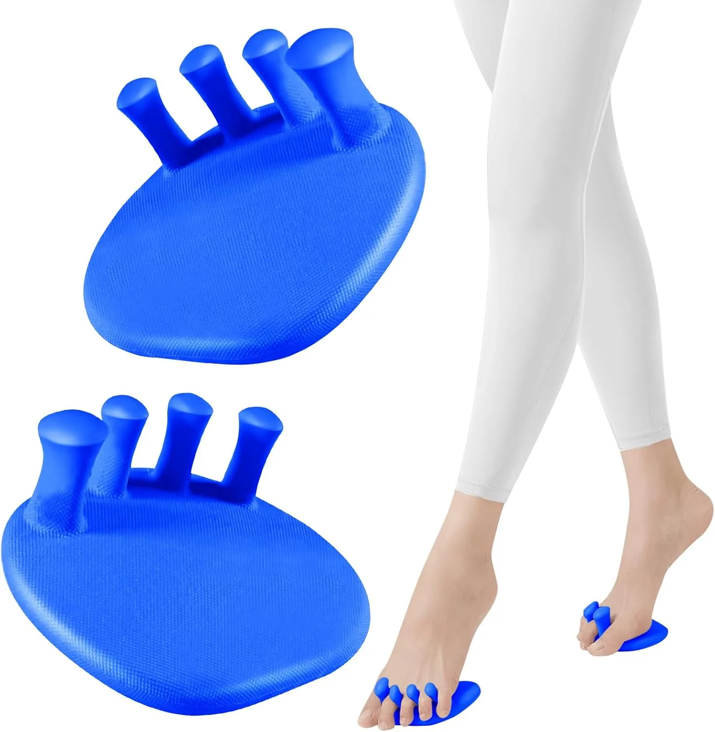 Bunion Corrector - Toe Separation Arch Trainer | Crescent-Shaped Sole for Enhanced Leg Tightening, Hip Lifting & Abdominal Toning | Blue - Foot Exerciser