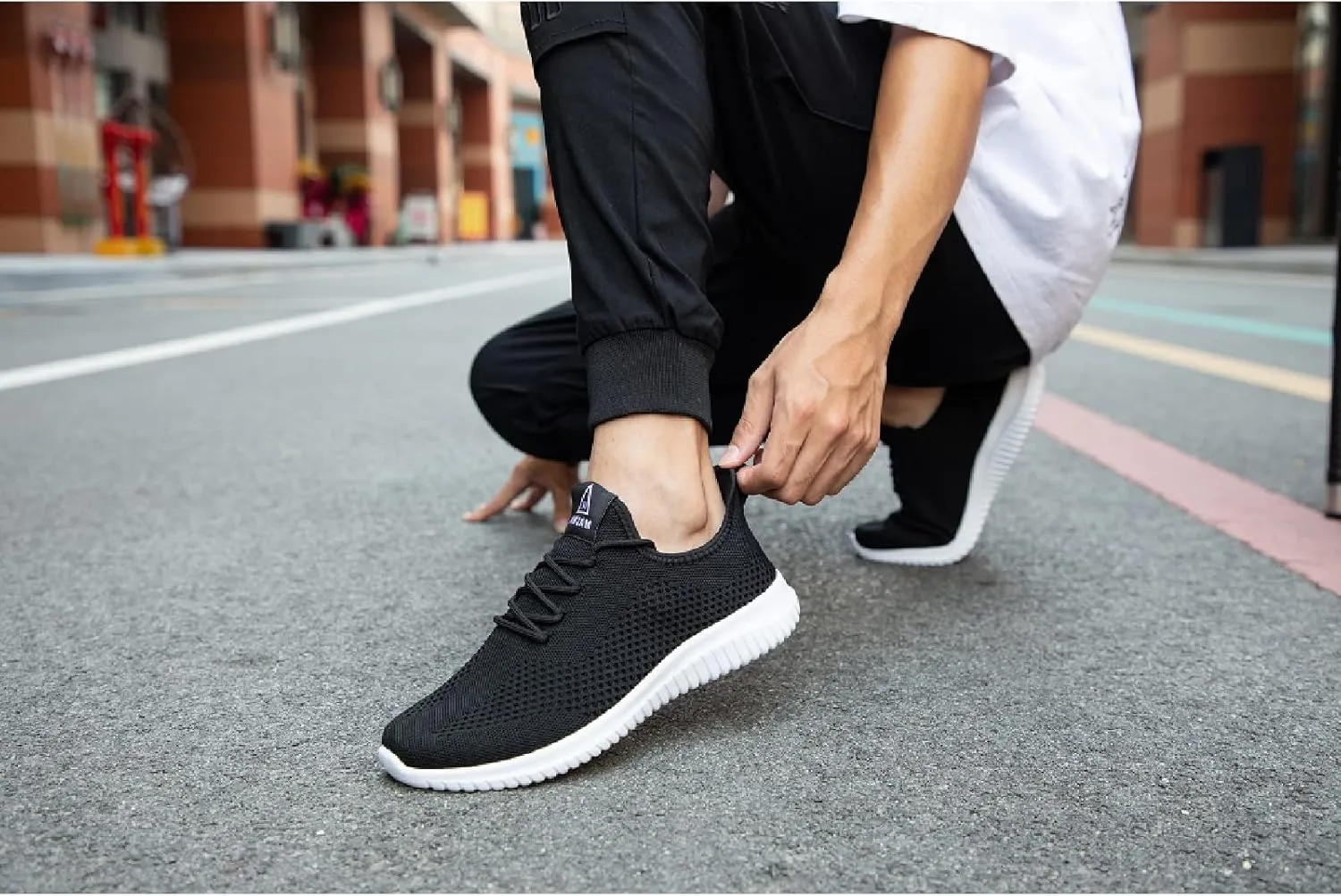 BXYJDJ Men's Running Shoes Walking Trainers Sneaker Athletic Gym Fitness Sport Shoes Lightweight Casual Working Jogging Outdoor Shoe