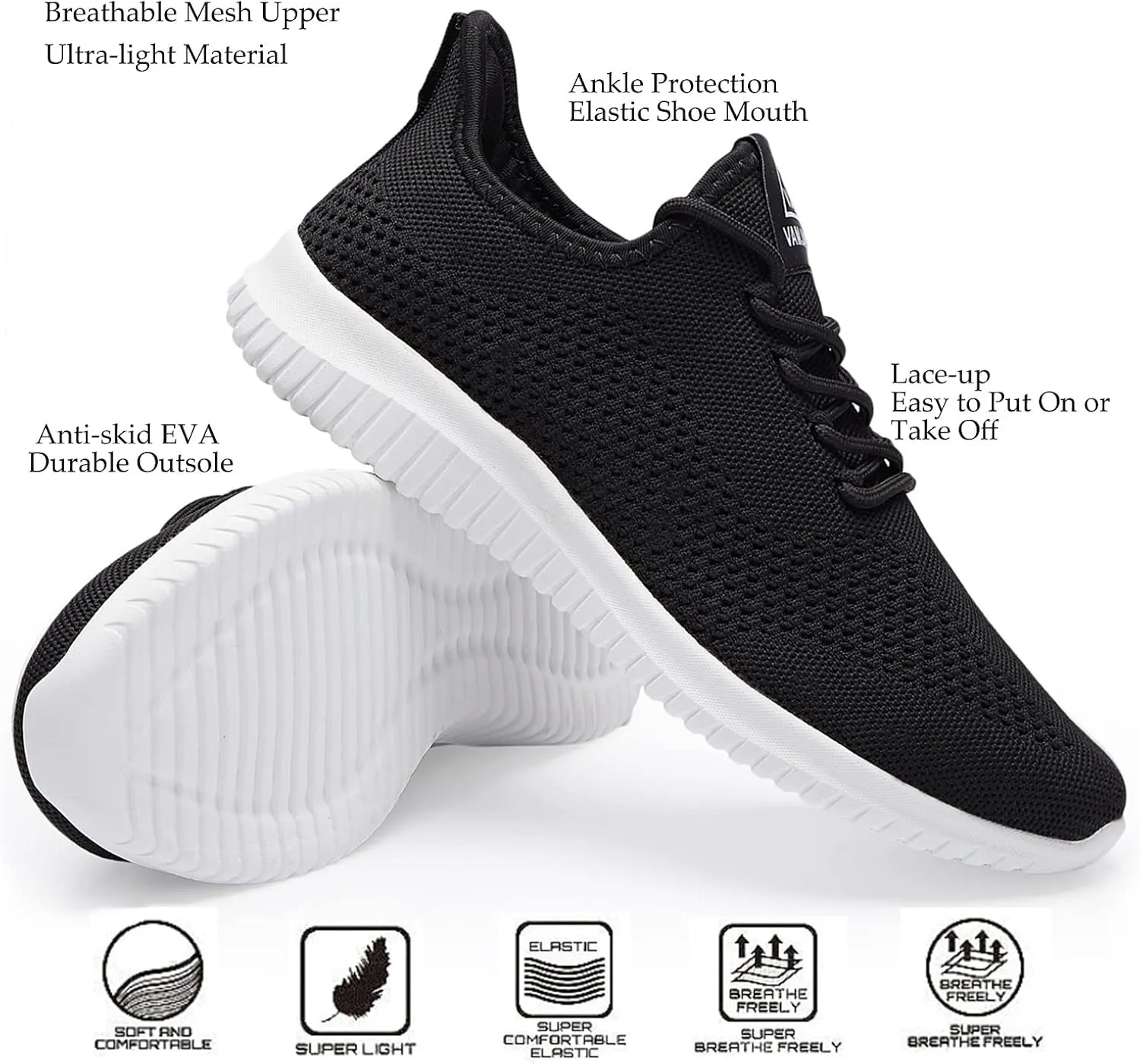 BXYJDJ Men's Running Shoes Walking Trainers Sneaker Athletic Gym Fitness Sport Shoes Lightweight Casual Working Jogging Outdoor Shoe
