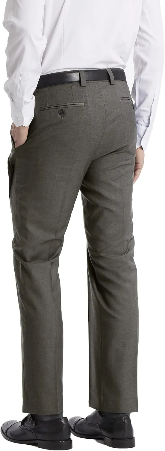 Calvin Klein Men's Modern Fit Dress Pants | Suit Pants for Men | Performance Stretch Fabric, Flat Front, Ready-to-Wear