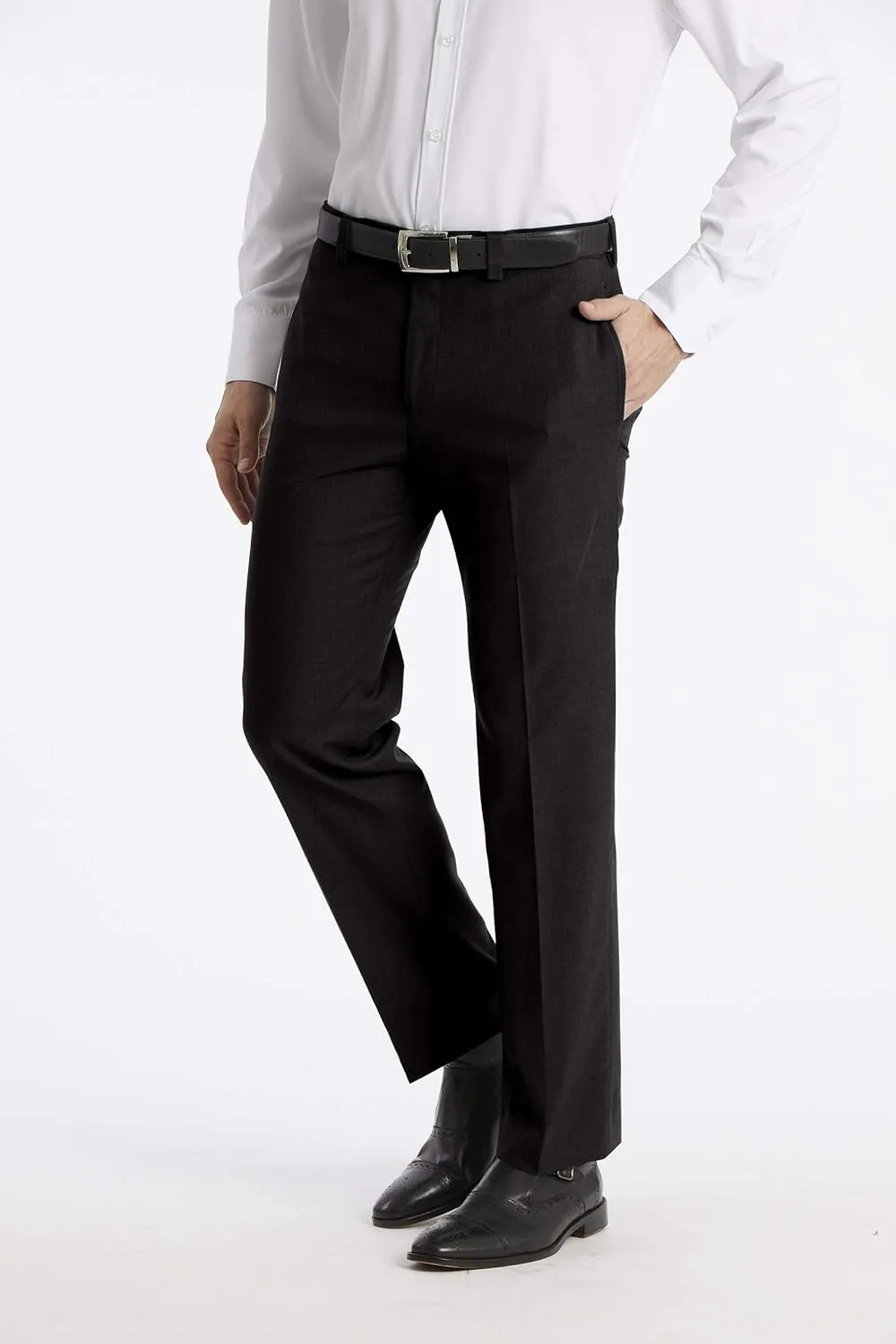 Calvin Klein Men's Modern Fit Dress Pants | Suit Pants for Men | Performance Stretch Fabric, Flat Front, Ready-to-Wear