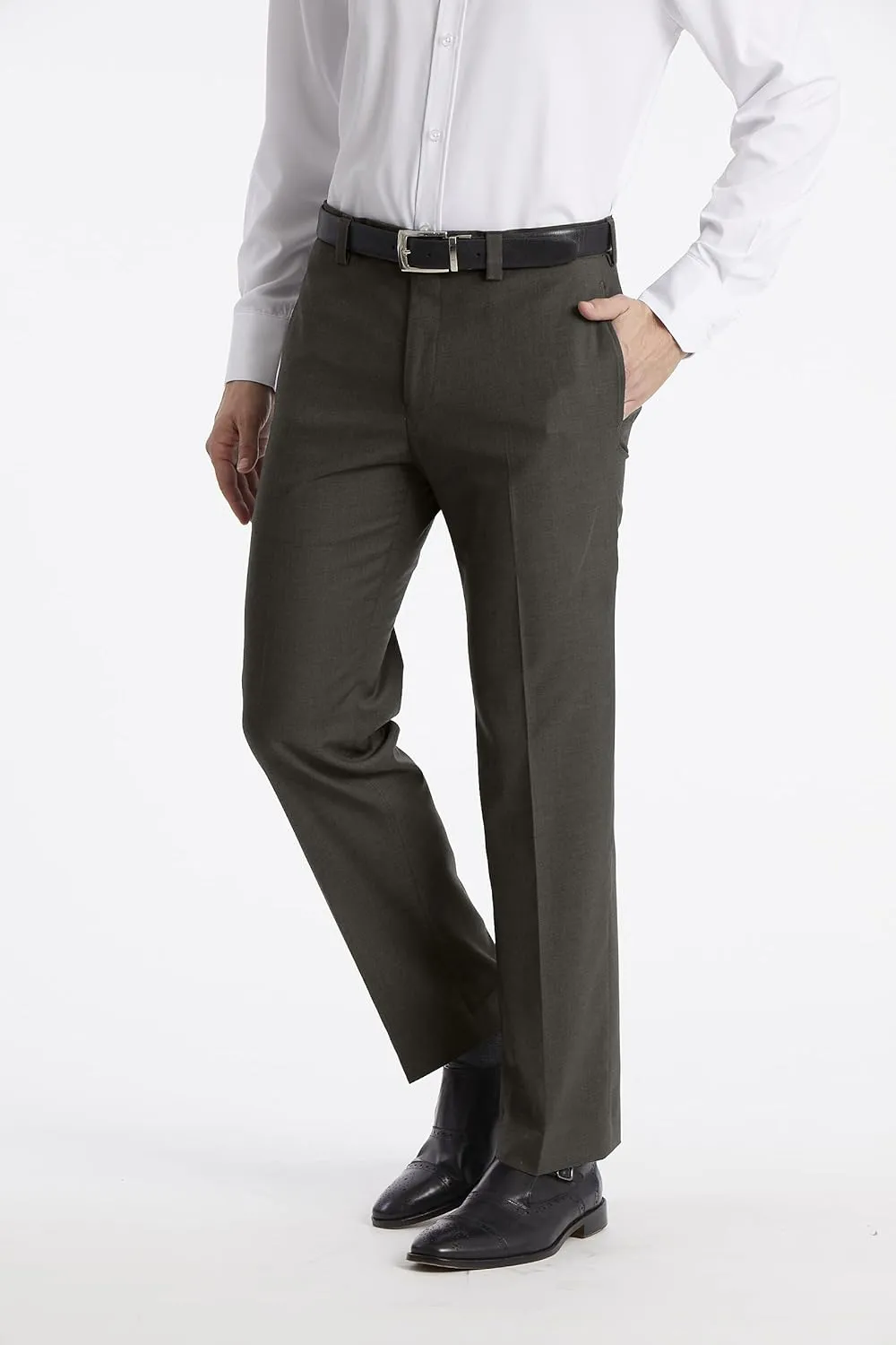 Calvin Klein Men's Modern Fit Dress Pants | Suit Pants for Men | Performance Stretch Fabric, Flat Front, Ready-to-Wear