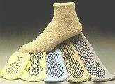Care-Steps Slipper Socks Adult X-Large Gray Above the Ankle, 80106 - Case of 48