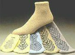 Care-Steps Slipper Socks Adult X-Large Gray Above the Ankle, 80106 - Case of 48