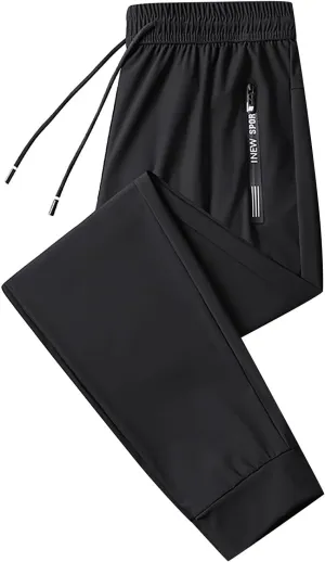 Cargo Work Pant Men Elastic Waist Casual Cargo Pants Athletic Sweatpants with Pockets Joggers Sweat Pant