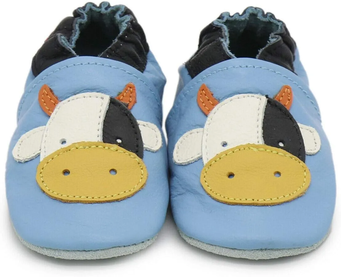 Carozoo Toddler Kids Unisex Slipper Animal Flower Soft Sole Leather Baby Shoes