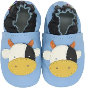 Carozoo Toddler Kids Unisex Slipper Animal Flower Soft Sole Leather Baby Shoes