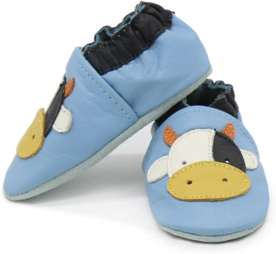 Carozoo Toddler Kids Unisex Slipper Animal Flower Soft Sole Leather Baby Shoes