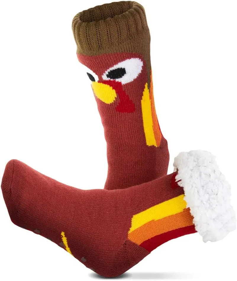 ChalkTalkSPORTS Slipper Sock | Holiday & Costume Socks | Sherpa Fleece Lined | One Size Fits Most
