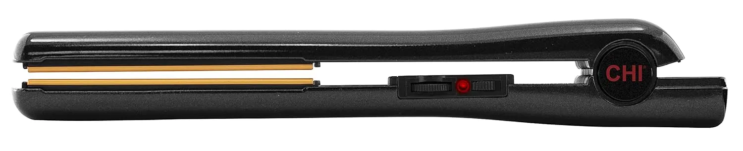 CHI Tourmaline Ceramic Series Flat Iron, Hair Straightener For Silky Smooth Hair, Ideal For Straightening Or Curling Hair, 1" Iron, Onyx Black