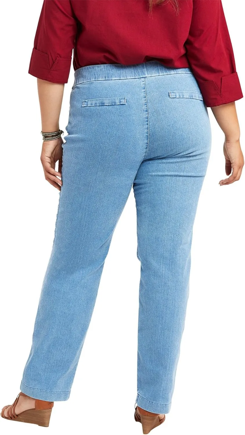 Chic Classic Collection Women's Easy Fit Elastic Waist Jean