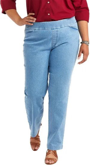 Chic Classic Collection Women's Easy Fit Elastic Waist Jean
