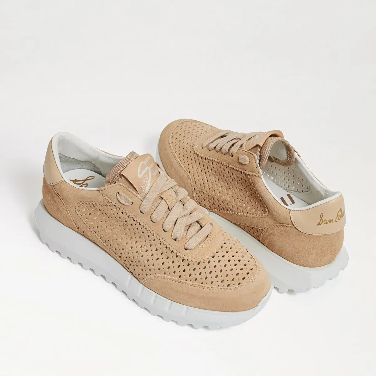 Chunky Dante Top Edelman Affordable Tan Suede Low Fashion Fashion Up Sam Lace Sneakers Advanced