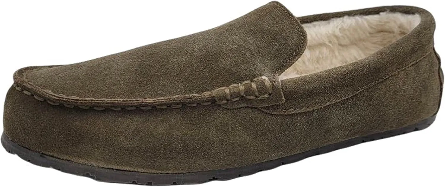 Clarks Men's, Plush Fur Venetian Slipper