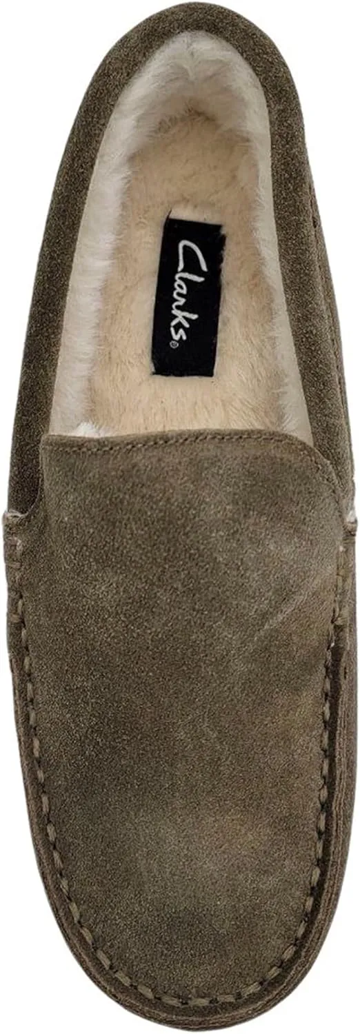 Clarks Men's, Plush Fur Venetian Slipper
