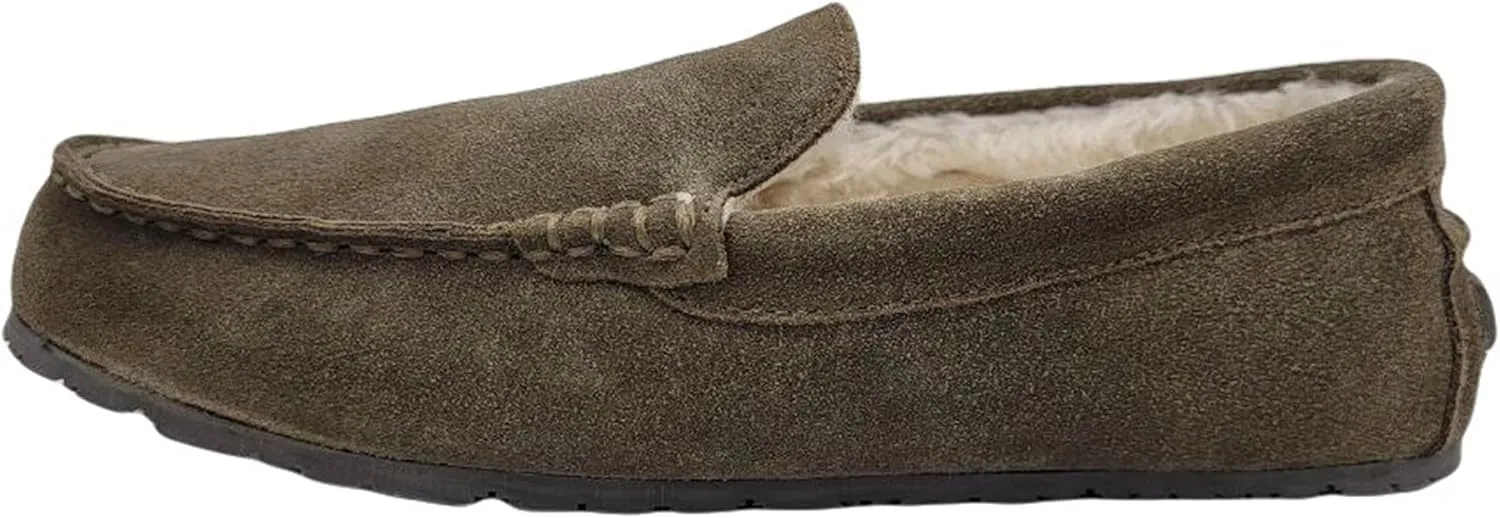 Clarks Men's, Plush Fur Venetian Slipper