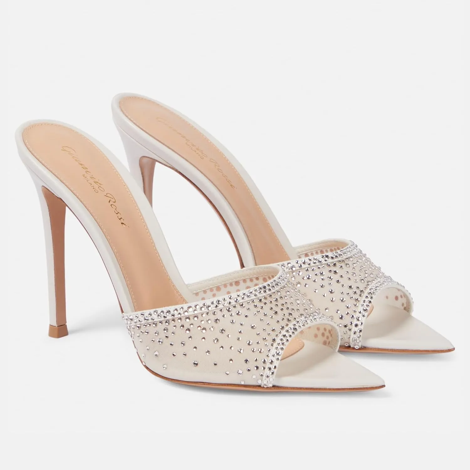 Clear Heels For Women, Clear Crystal Rhinestone Heels For Party Dress Pumps Shoes, Open Toe Heeled Sandals.