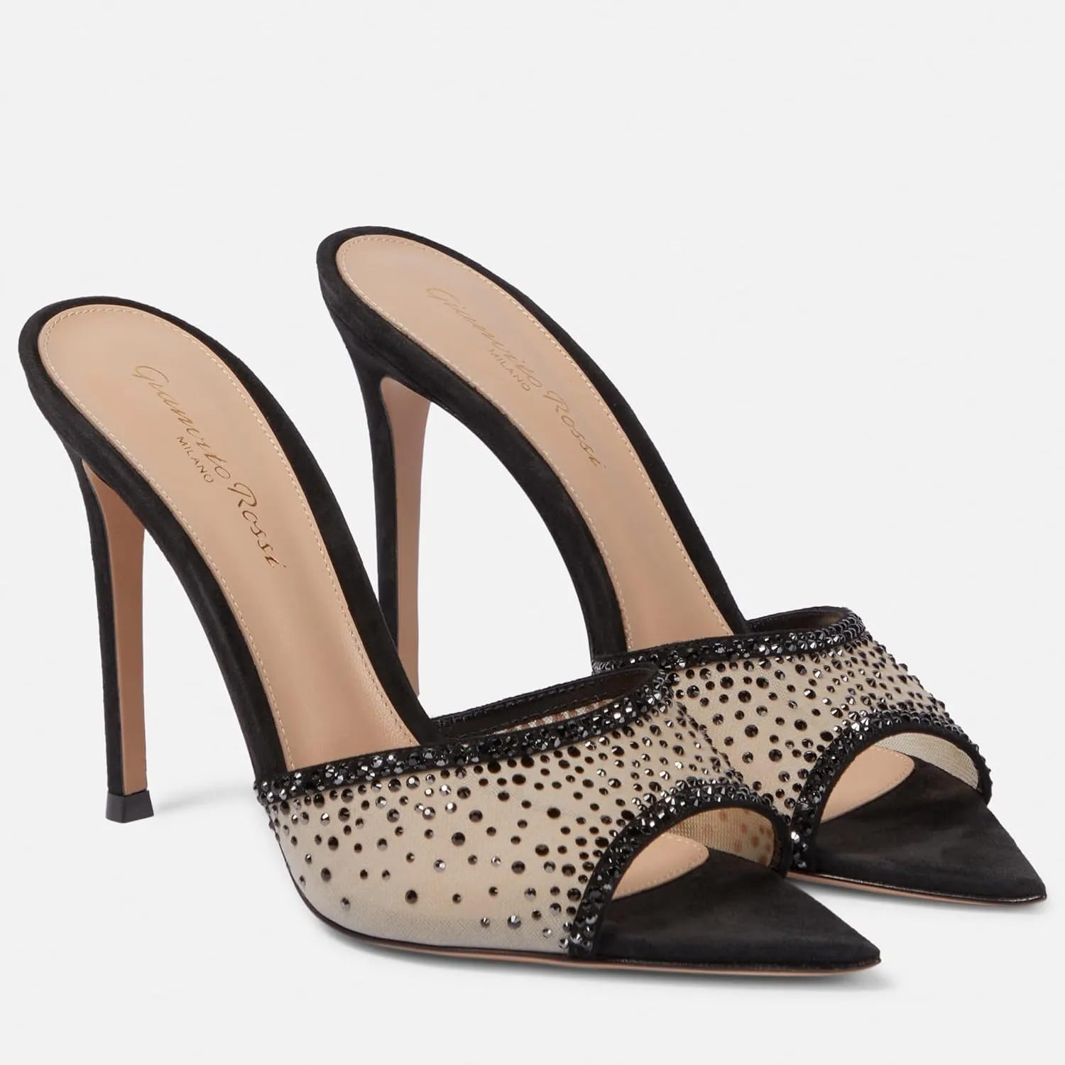 Clear Heels For Women, Clear Crystal Rhinestone Heels For Party Dress Pumps Shoes, Open Toe Heeled Sandals.