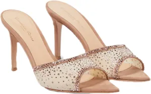 Clear Heels For Women, Clear Crystal Rhinestone Heels For Party Dress Pumps Shoes, Open Toe Heeled Sandals.