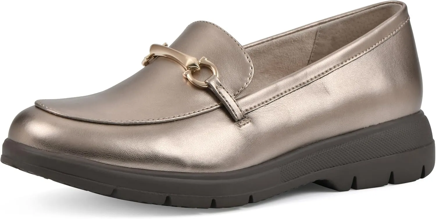 CLIFFS BY WHITE MOUNTAIN Women's Flow Cushioned Lug Sole Loafer Flat