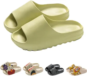 Cloud Slippers and Pillow Slippers for Women and Men,Quick Drying Open Toe Thick Soft Slides Slippers,Beach Shoes Water Shoes Non-Slip Indoor and Outdoor Sandals