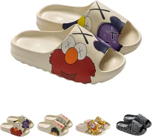 Cloud Slippers and Pillow Slippers for Women and Men,Quick Drying Open Toe Thick Soft Slides Slippers,Beach Shoes Water Shoes Non-Slip Indoor and Outdoor Sandals