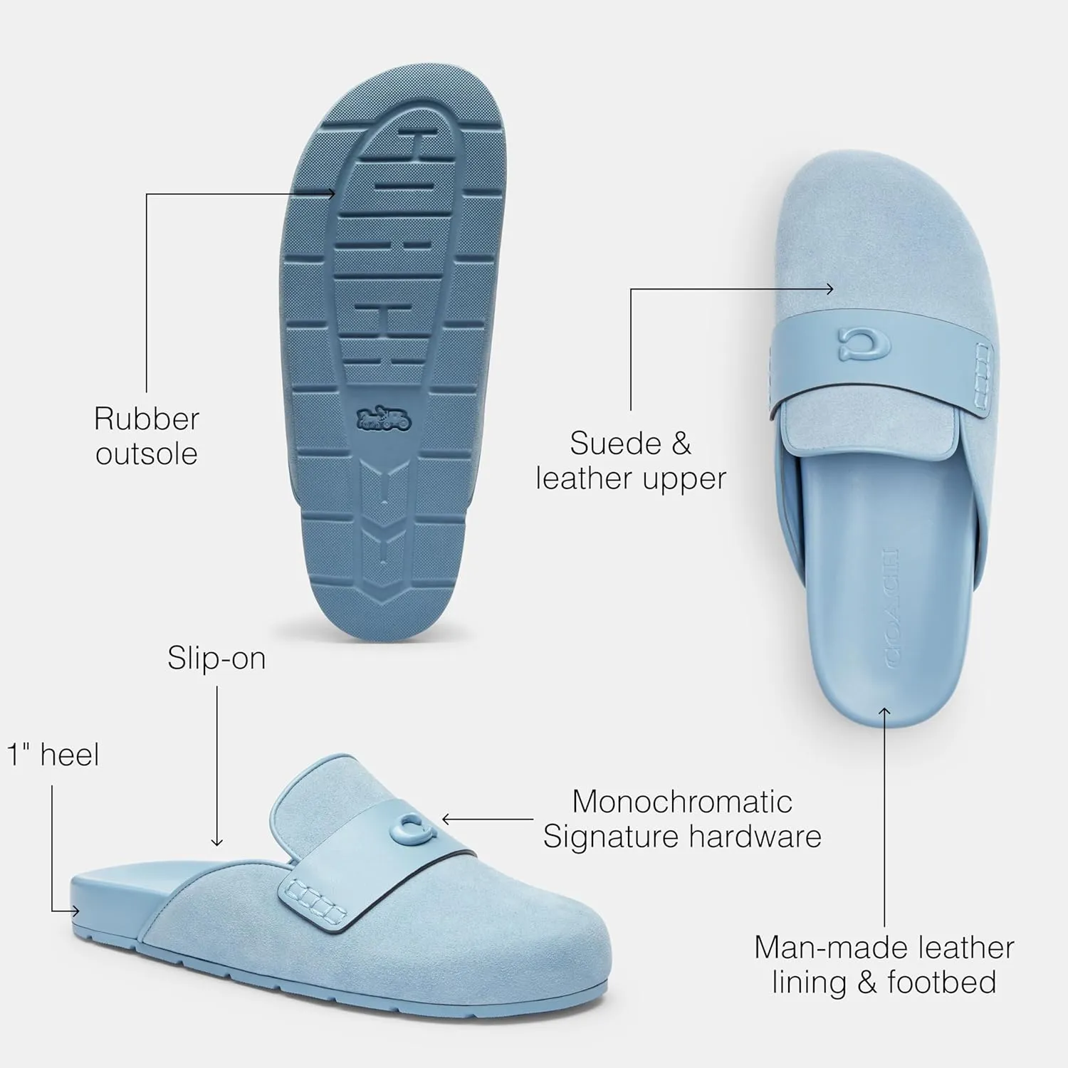 Coach Women's Sculpted C Clog Slipper