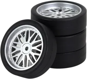 Compatible with LDRC AE86 1/18 RC Car Upgrade Parts Accessories 4Pcs 32Mm RC for Drift Tire Wheel Hard Tyre RC Car Tires RC Wheel Tires