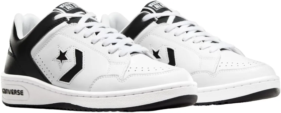 Converse Weapon Classic Shoes OX (Black/White, US Footwear Size System, Adult, Men, Numeric, Medium, 9.5)