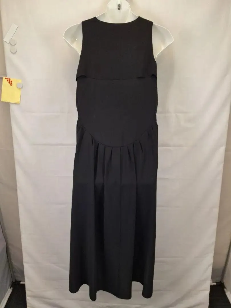 COS Sleek Structured Hi-Low Midi Dress Size 14