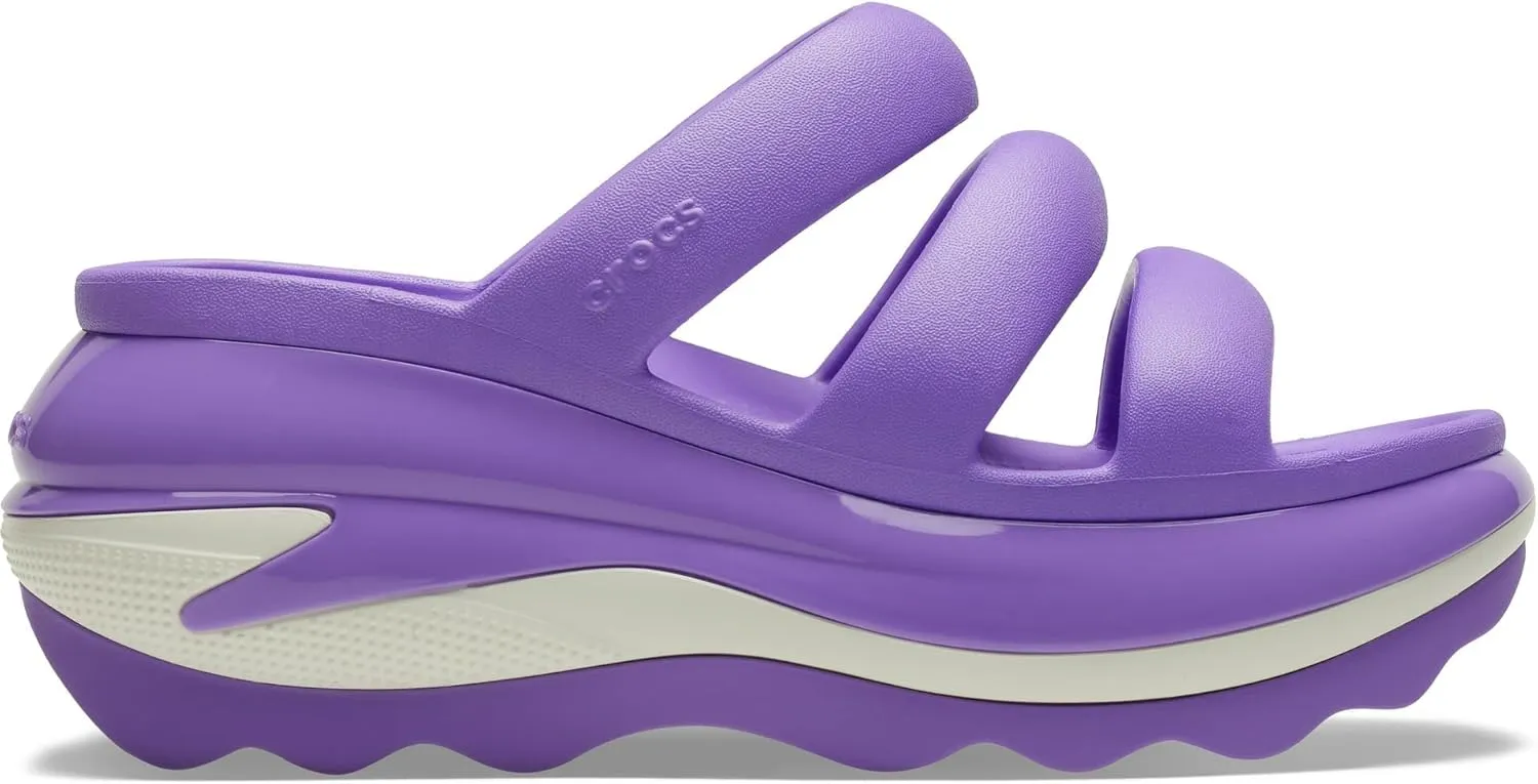 Crocs Unisex-Adult Mega Crush Triple Strap Sandal Platform