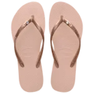 CRYSTAL FLIP FLOP-BALLET ROSE
