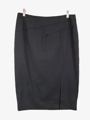 Cue Sleek Black Pencil Skirt Size 14