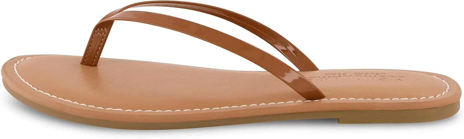 CUSHIONAIRE Women's Cora Flat Flip Flop Sandal with  Comfort