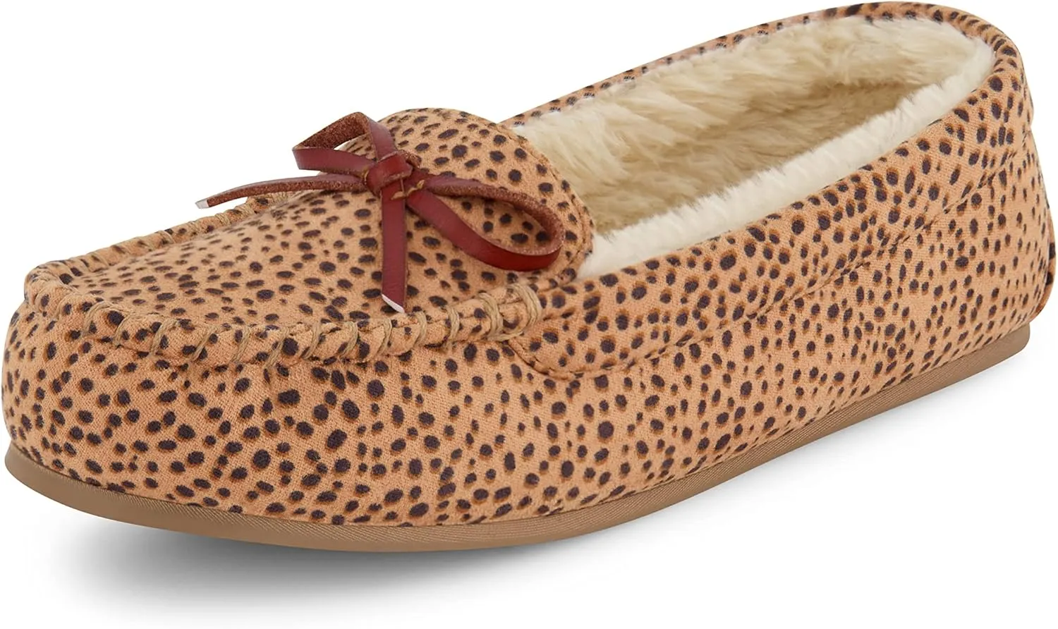 Cushionaire Women's Sabina Moccasin Slipper  Memory Foam