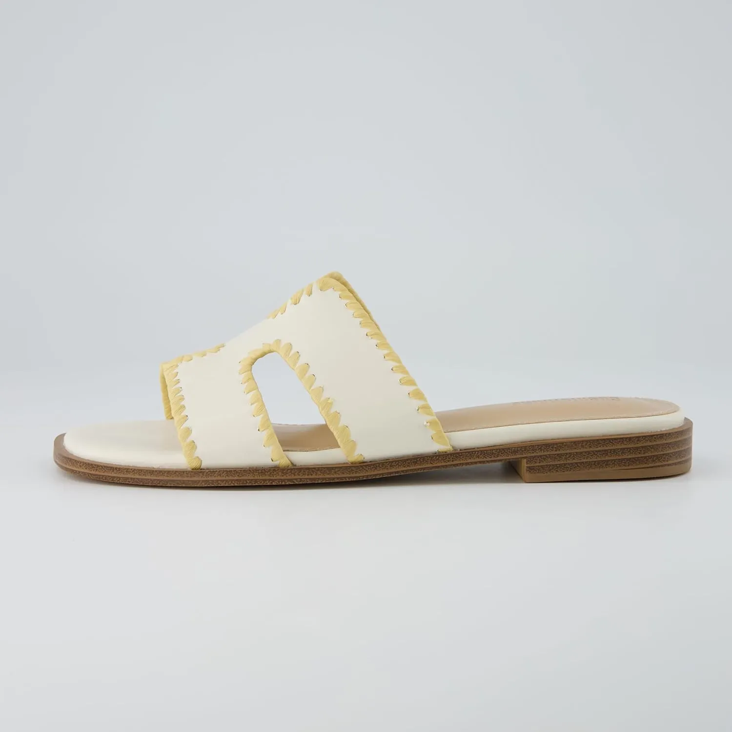 CUSHIONAIRE Women's Voyage slide sandal  Memory Foam, Wide Widths Available