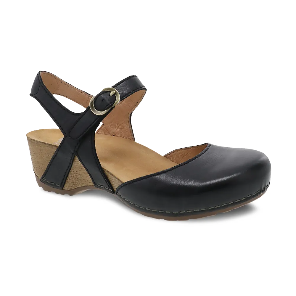 Dansko Tiffani-Black Milled Burnished
