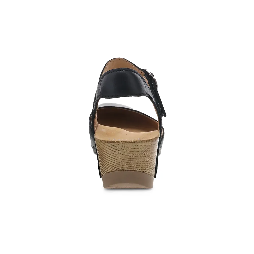 Dansko Tiffani-Black Milled Burnished