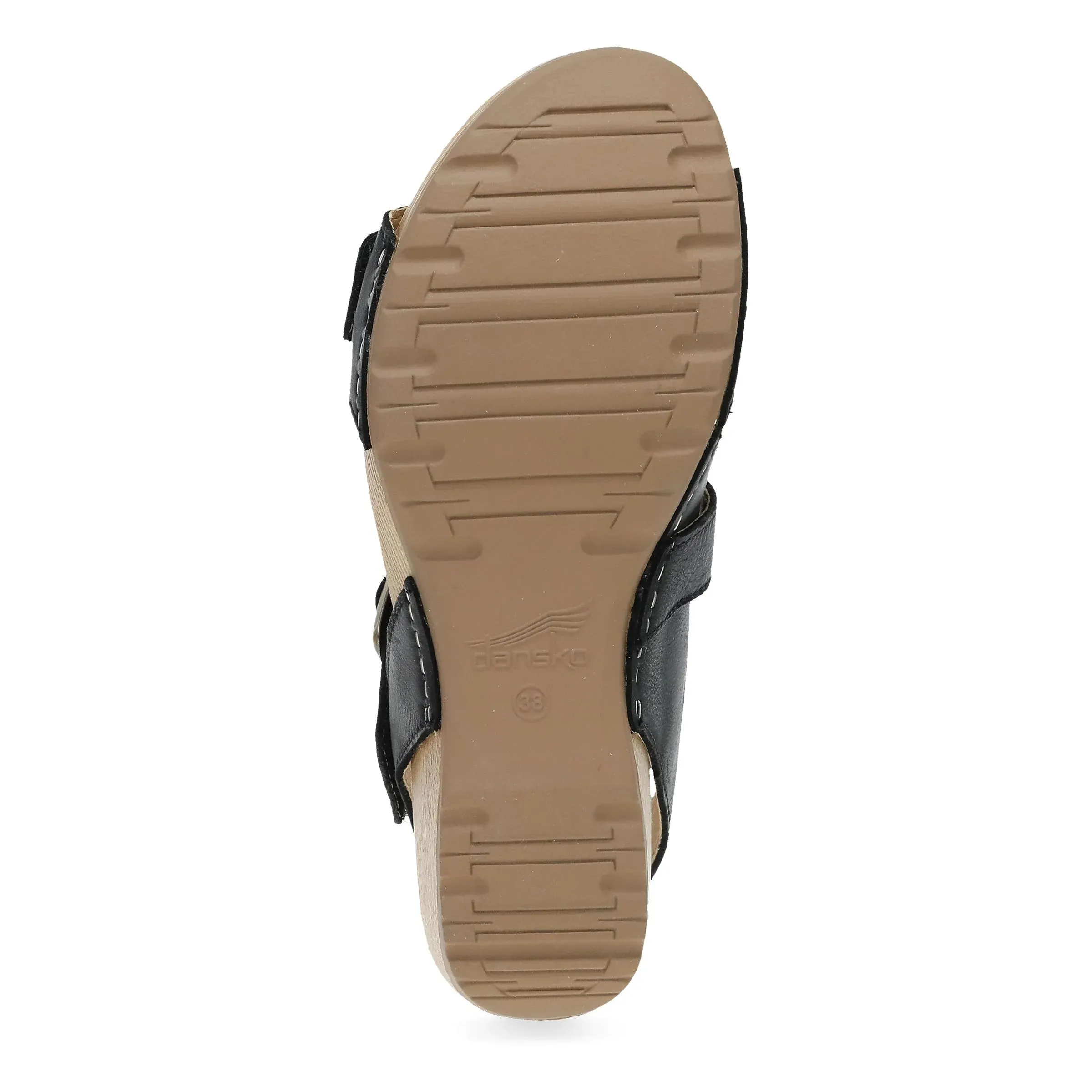 Dansko Women's Trinity Nubuck Sandal - Black Burnished