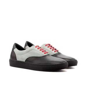 DapperFam Riccardo in Light Grey Men's Italian Suede Top Sider