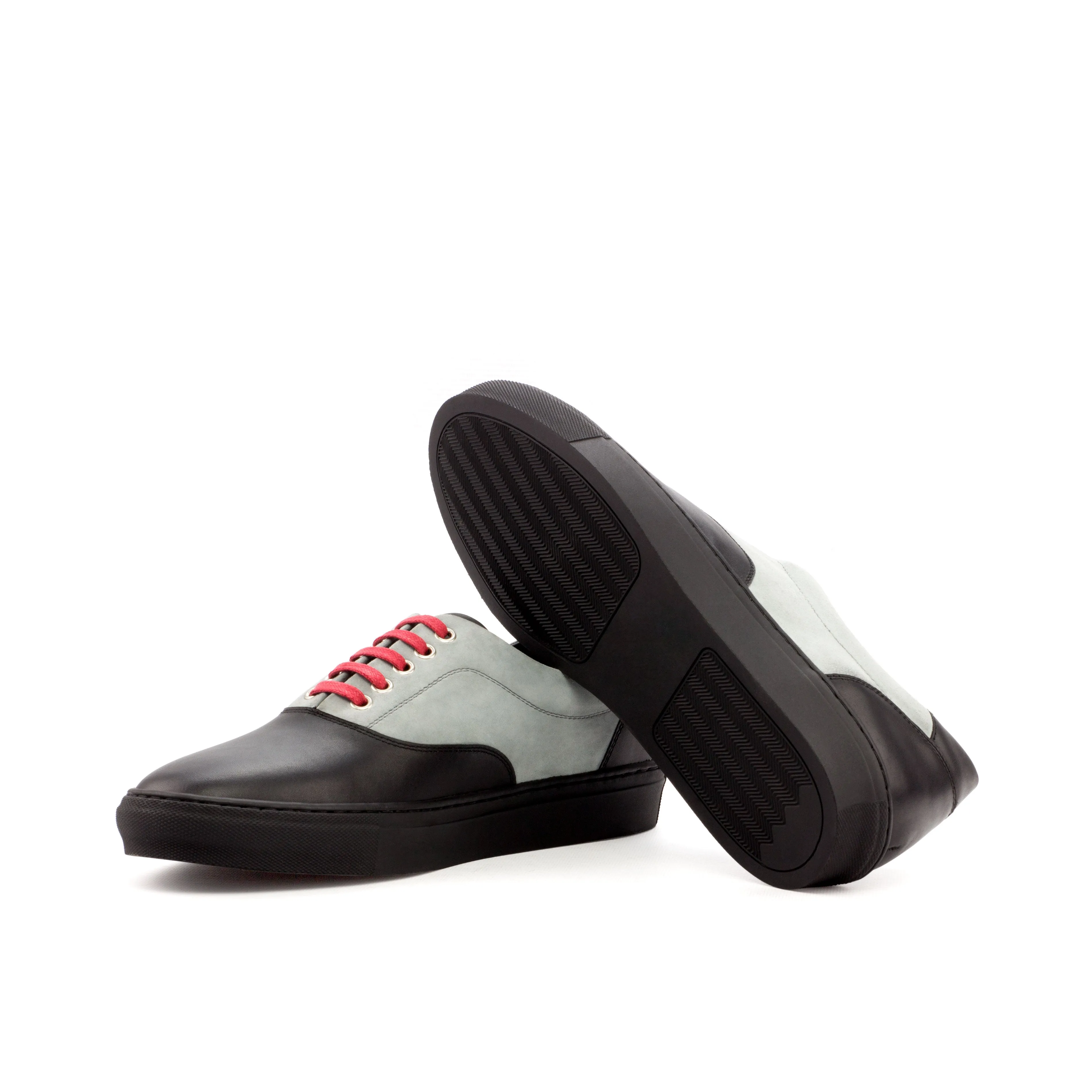 DapperFam Riccardo in Light Grey Men's Italian Suede Top Sider