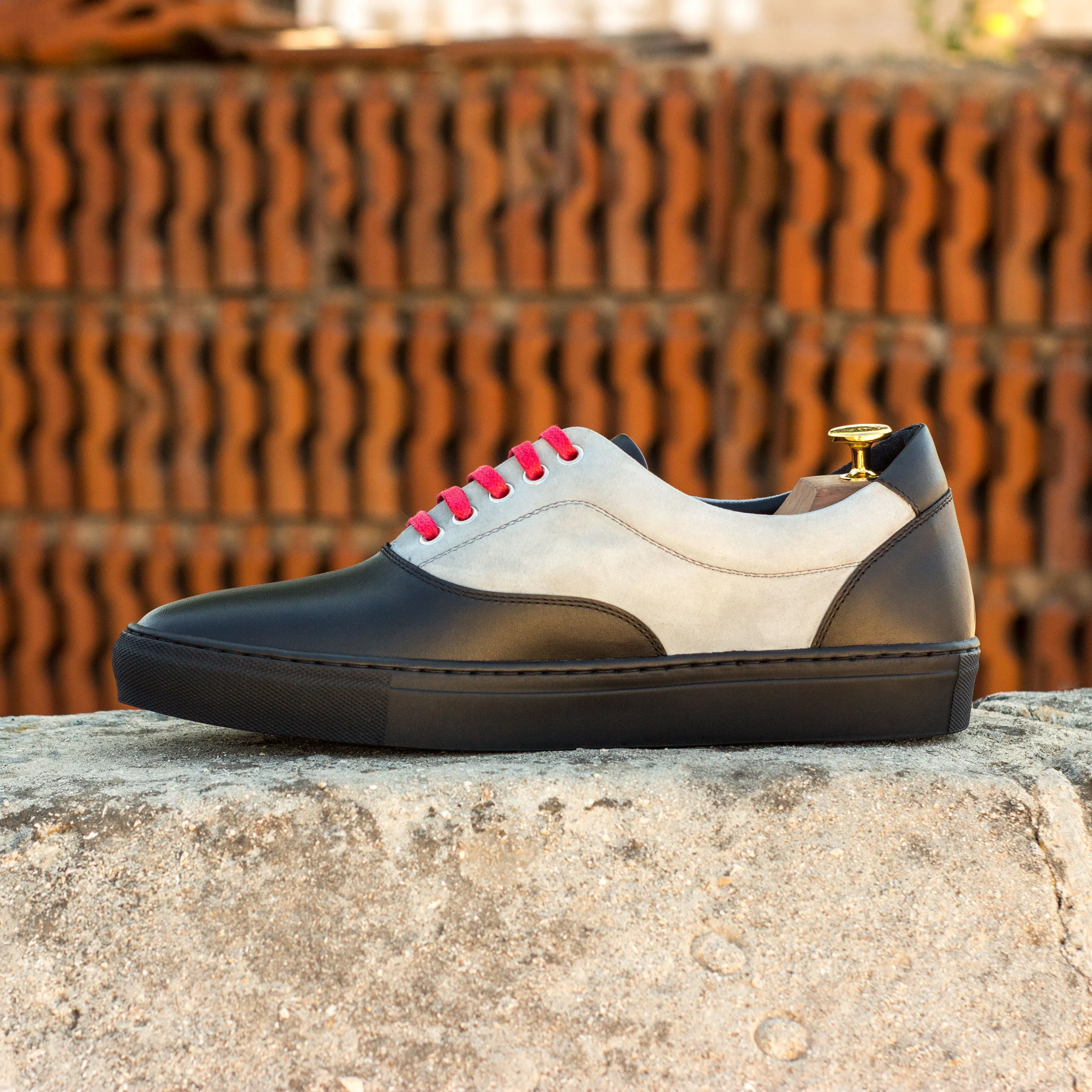 DapperFam Riccardo in Light Grey Men's Italian Suede Top Sider