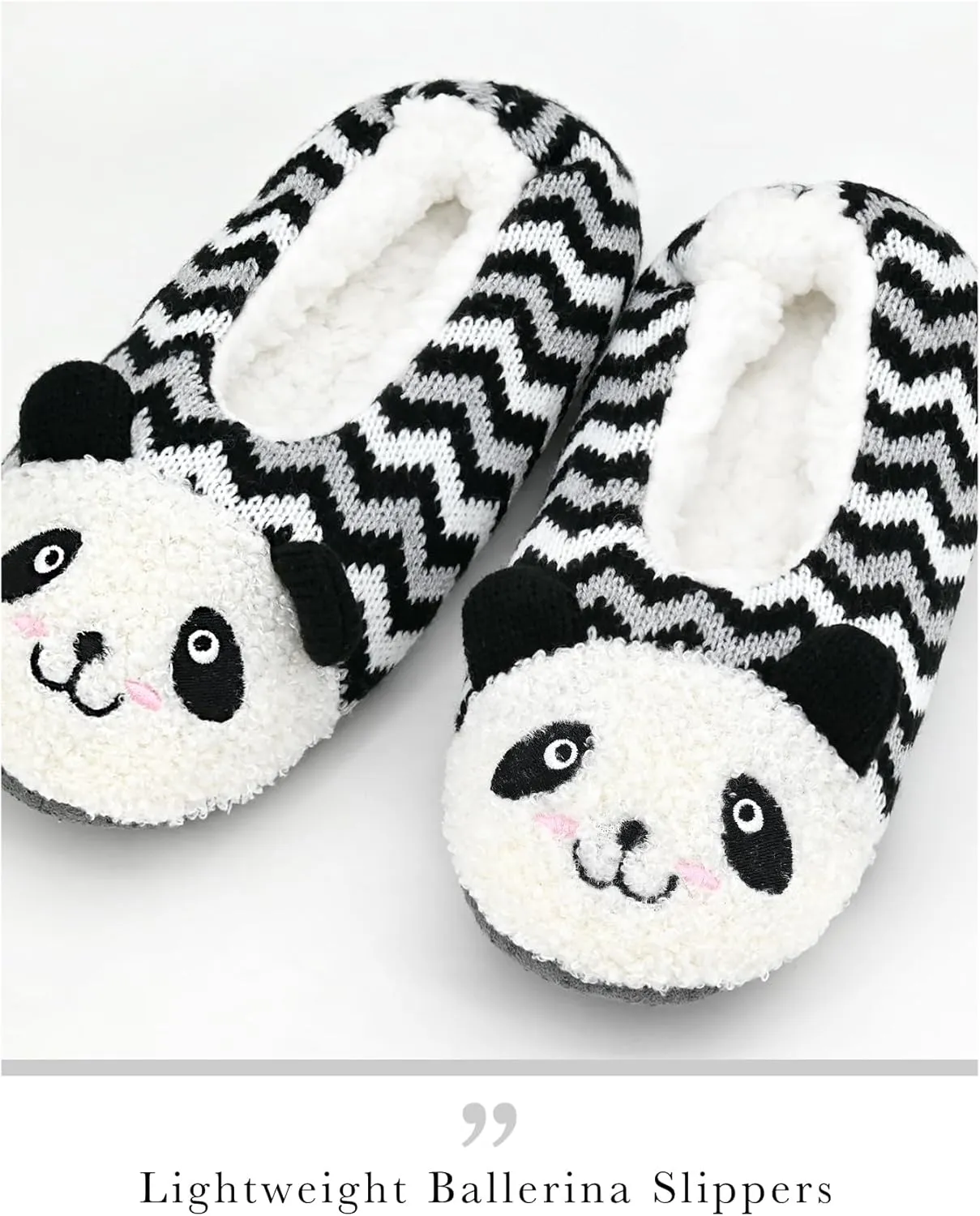 DICUIRD Womens Cute Animal Soft Sole Slipper Socks with Grippers-Fuzzy House Slippers
